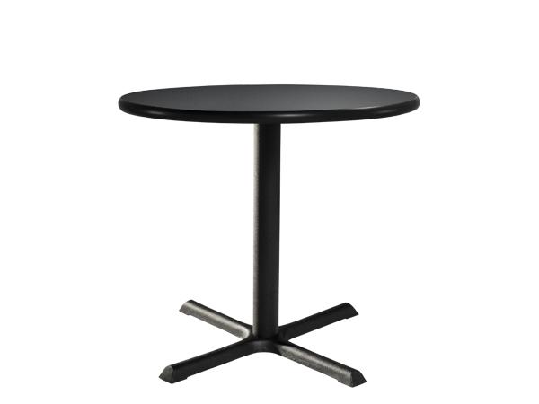 CECA-001 | 36" Round Cafe Table w/ Standard Black Base, Graphite Nebula Top -- Trade Show Furniture Rental